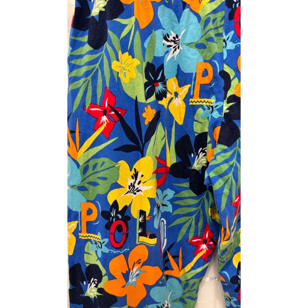 Polo Ralph Lauren Mens Floral Tropical Sleepwear Joggers Blue PK79RL Medium - Picture 3 of 7